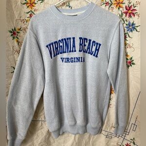 SOLD! VINTAGE VIRGINIA BEACH CREWNECK KNIT SWEATER
